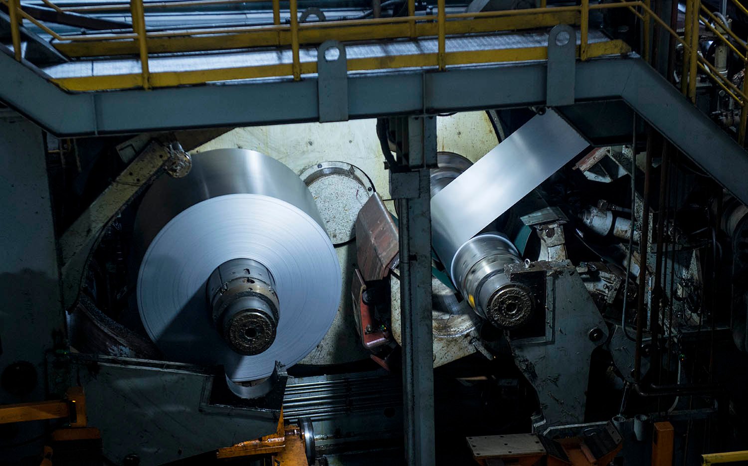 Bobina de aço pronta para ser inspecionada pelo Vision King - Flat Steel