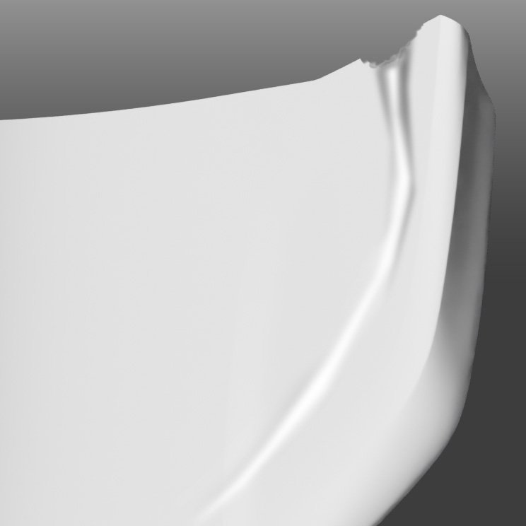 Vision King identificando distorção na superfície classe A