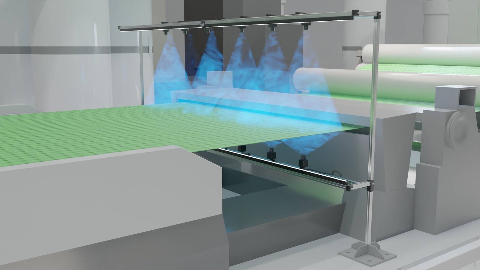 Vision King inspecionando tecido