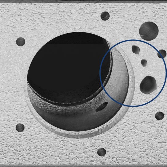 Vision King identificando furos