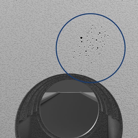 Vision King identificando porosidade