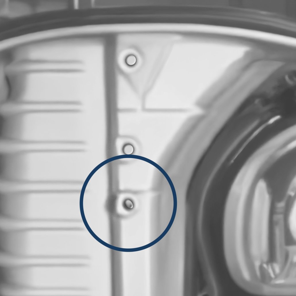 Peça solta apontada pelo Vision King final assembly usando sistema de visão de máquina