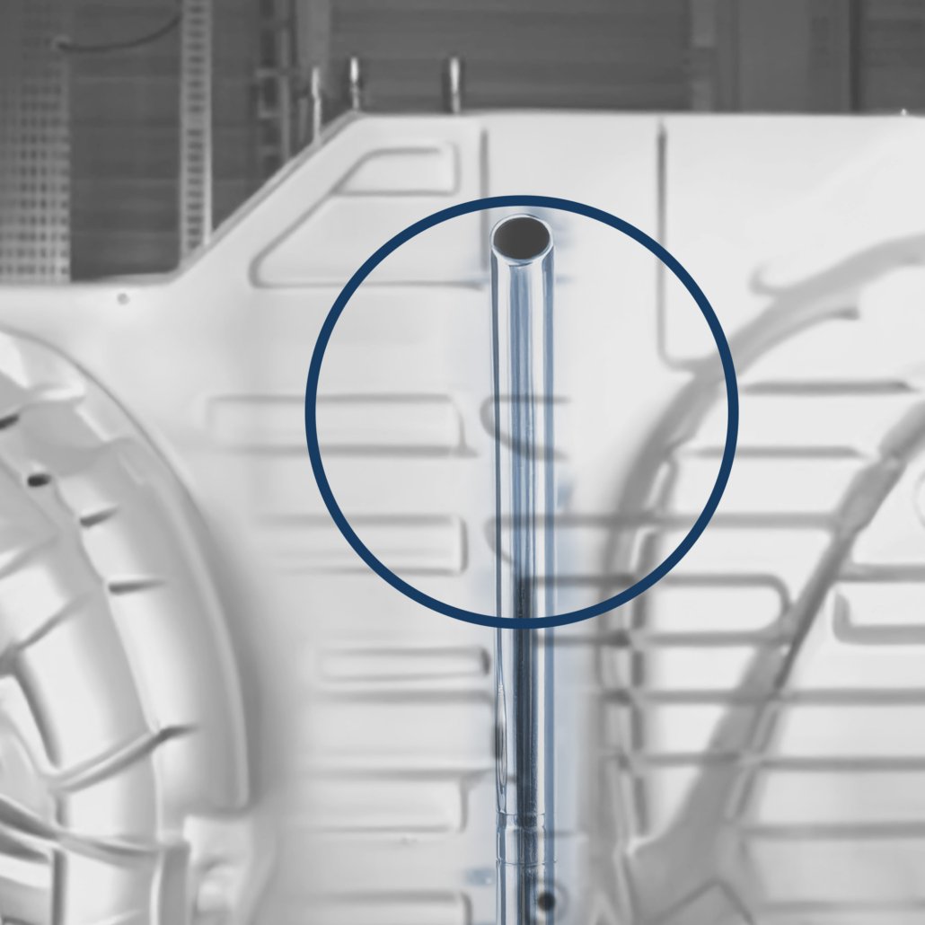 Peça ausente apontada pelo Vision King final assembly usando sistema de visão de máquina