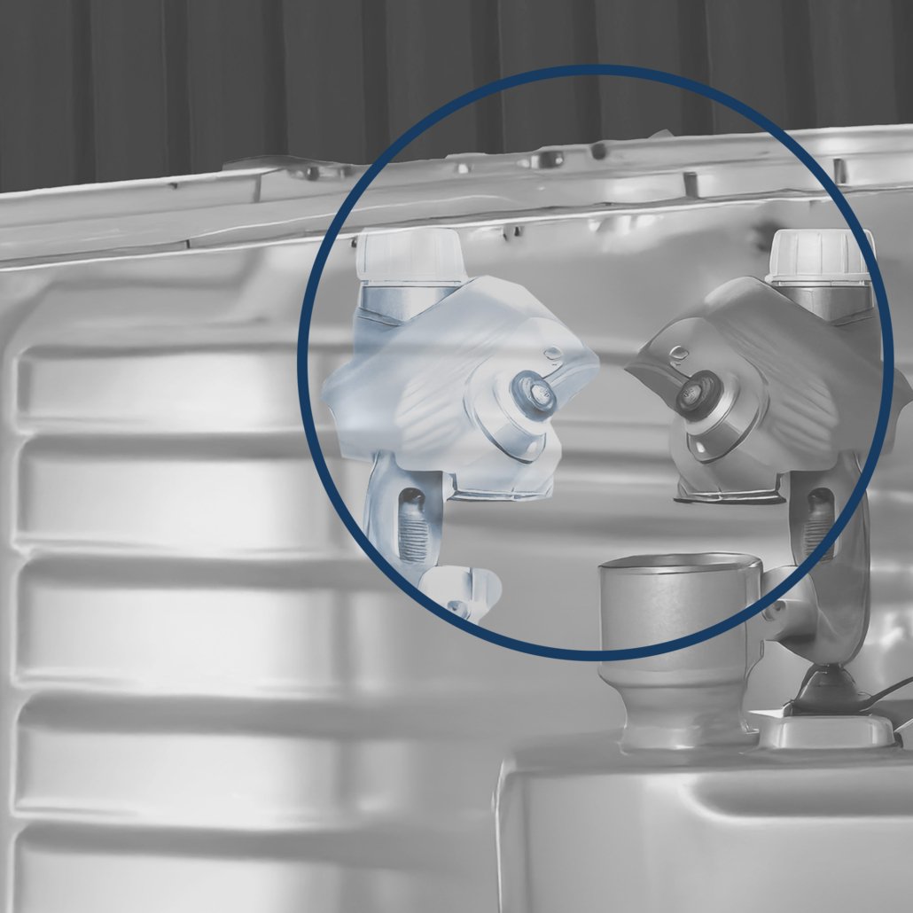 Peça invertida apontada pelo Vision King final assembly usando sistema de visão de máquina